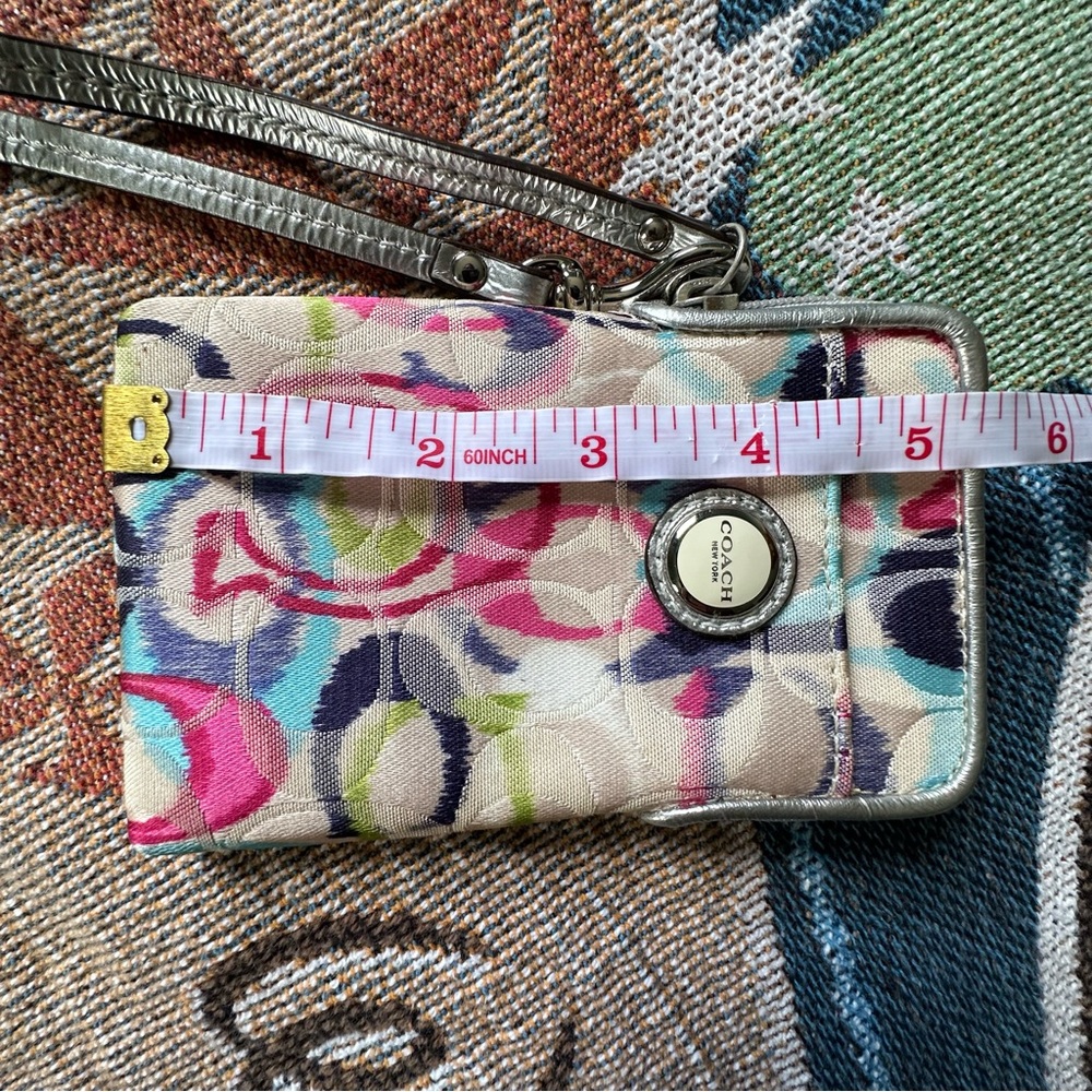 Authentic Coach Multi Color Wristlet - image 2